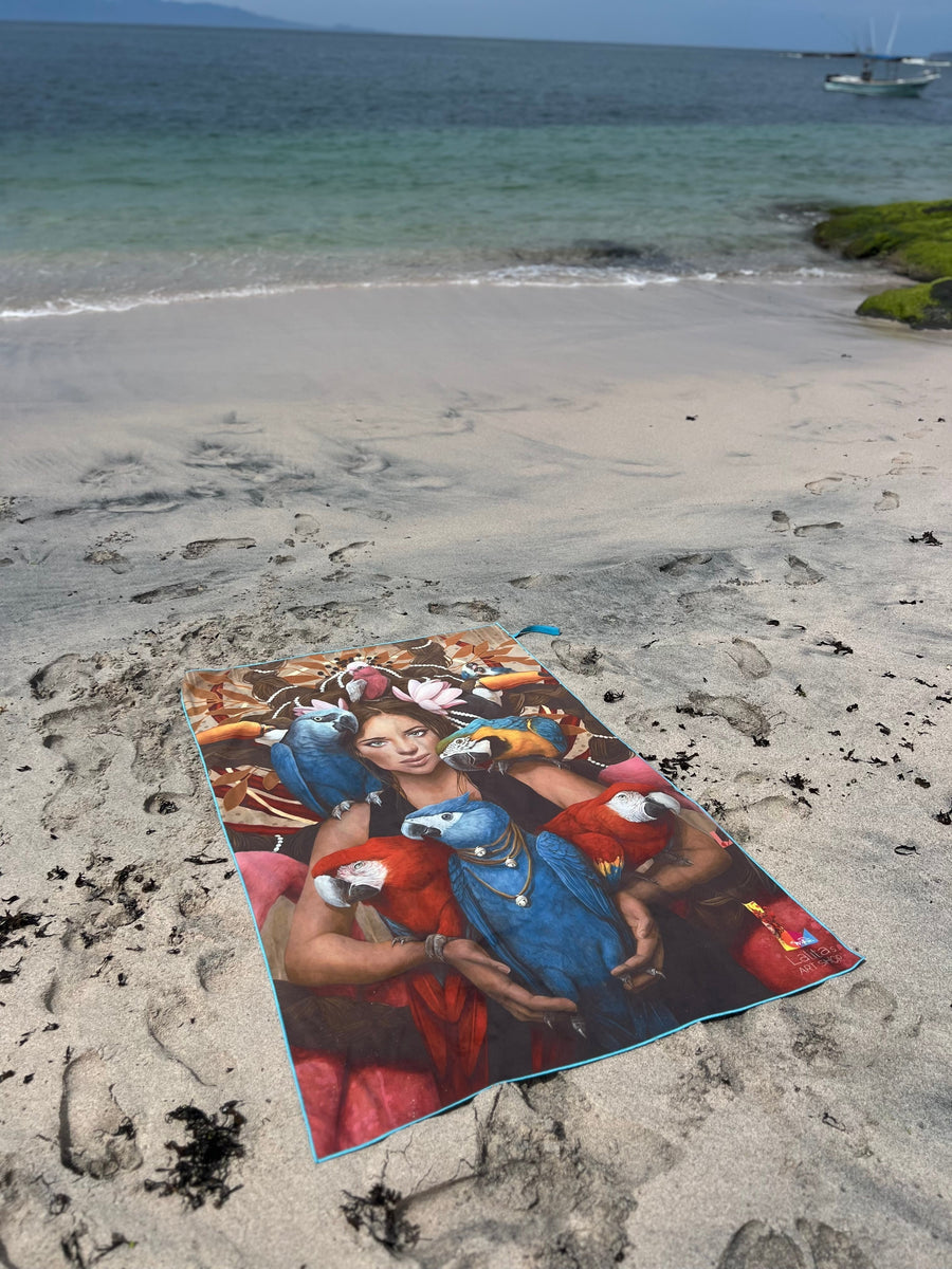 Des coulisses à la plage : les étapes de création de nos serviettes artistiques