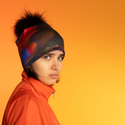 Mushroom with Navy Pompom