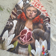 Guerrière Pacifique Beach and Travel Towel