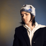 Blue Feathers Beanie