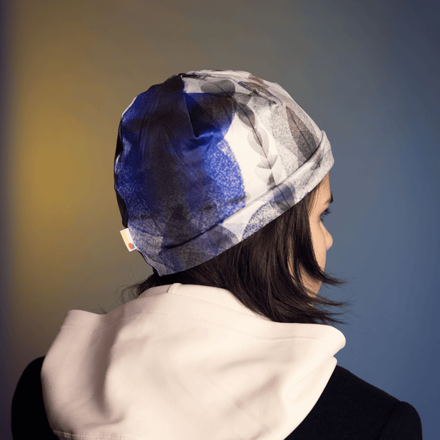 Blue Feathers Beanie