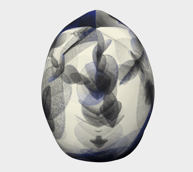 Blue Feathers Beanie