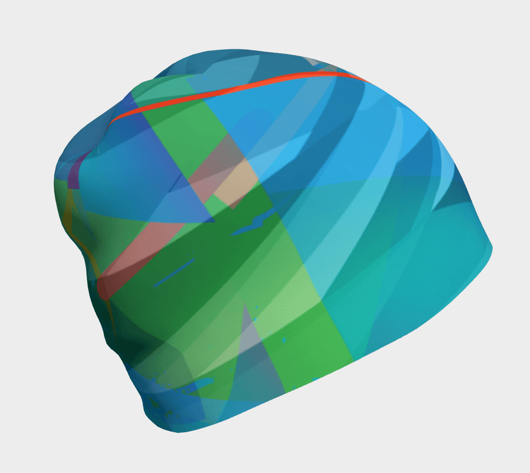 Une tuque avec un imprimé abstrait coloré &