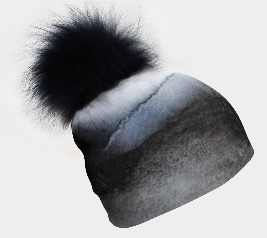 Foggy Days Beanie With Detachable Pompom