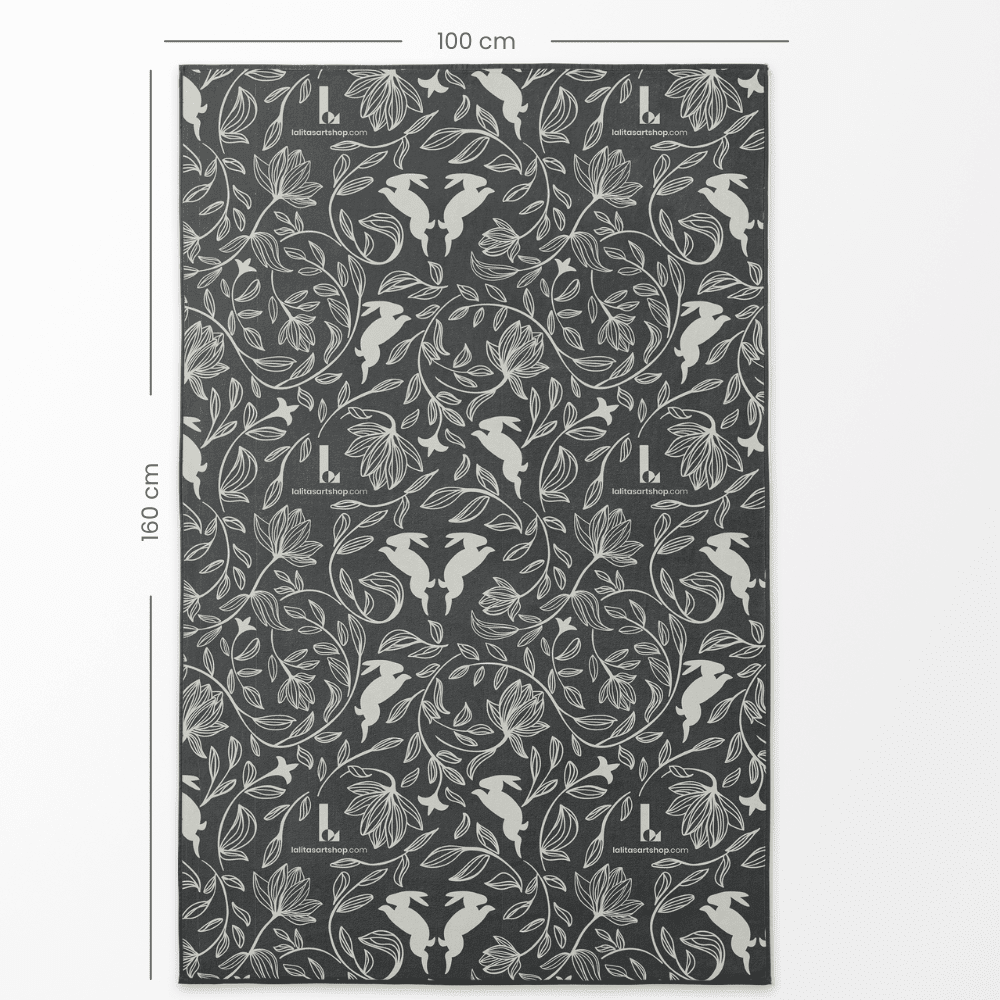 Close-up of the XL reversible artistic towel&