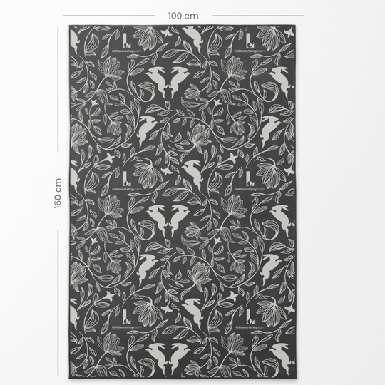 Close-up of the XL reversible artistic towel&