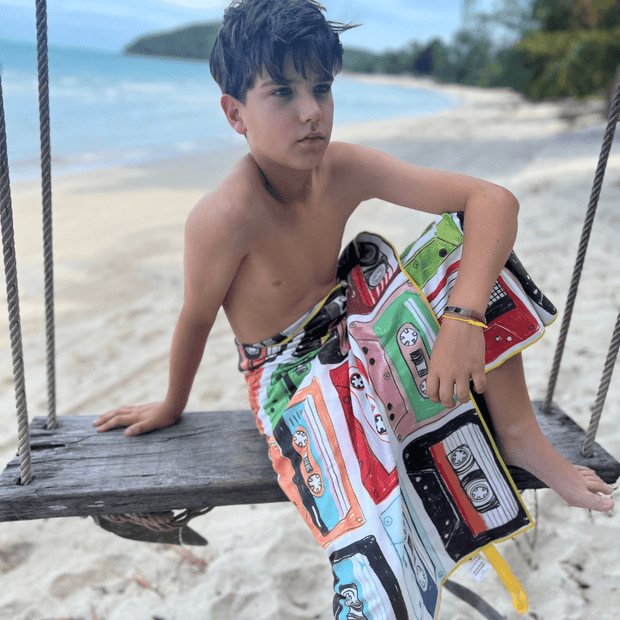 Mixtapes Beach and Travel Towel