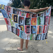 Mixtapes Beach and Travel Towel