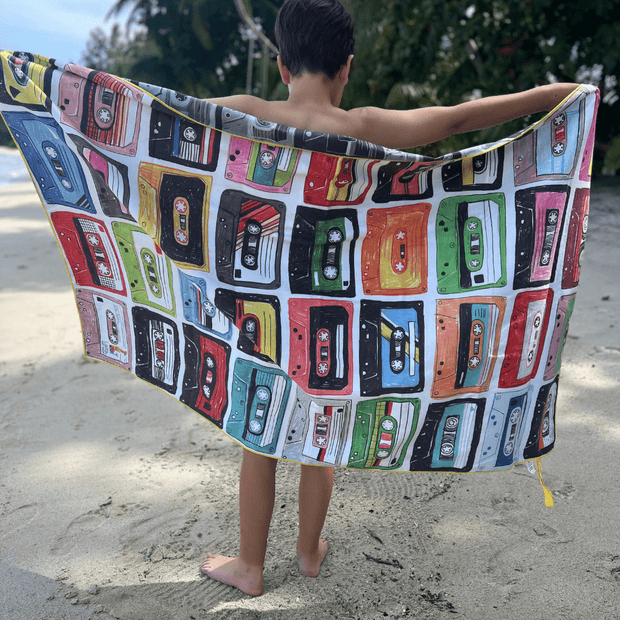 Mixtapes Beach and Travel Towel