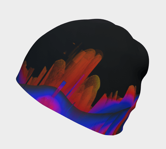 Mushroom Blue and Red Beanie