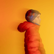 Mushroom Blue and Red Beanie