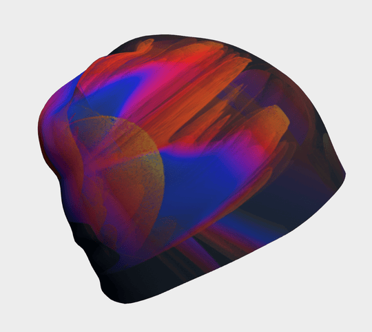 Mushroom Blue and Red Beanie