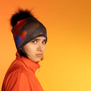 Mushroom with Navy Pompom