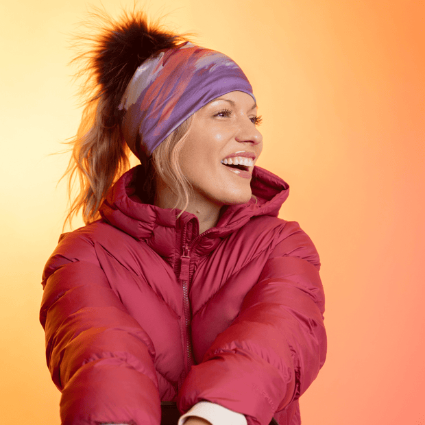 Ponytail Tulips Beanie With Black Pompom