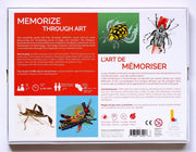 Back view of the Discover Bugs and Crawlies Memory Game. Learn through Art and Play! Discover the world around you with this educational memory game! 