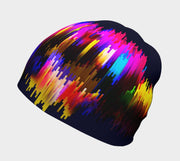 Lalita's Art Shop Some Things You Can't Explain Grow-with-me beanie is the perfect hat to wear season after season and under your helmet. This colourful tuque is breathable with its bamboo lining and super comfortable