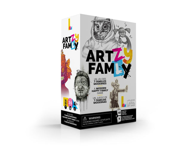 Pack of 6 cards to create our own ART•ZY FAM•LY 