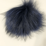AW23- Pack of 10 Fur Pompoms with Flat Button