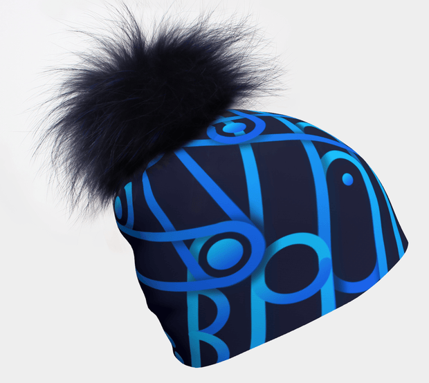 Beautiful Mechanic Blue beanie with removable pom designed by Zaire. This blue hat is perfect for all seasons. Our bamboo toque is perfect for all outdoor sports activities and for camping. Cool gift for men and boys.