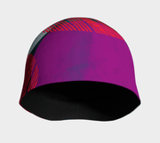 Front view of the patterned beanie for women
