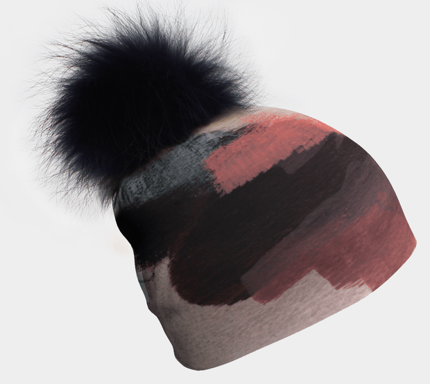 The Space Between Beanie With Black Pompom